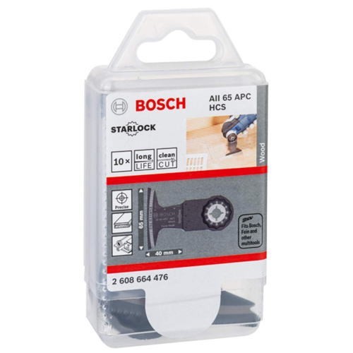 ボッシュ(BOSCH) AII65APC/10 カットソー・マルチツール用ブレード65mm (スターロック・10枚組)_画像2