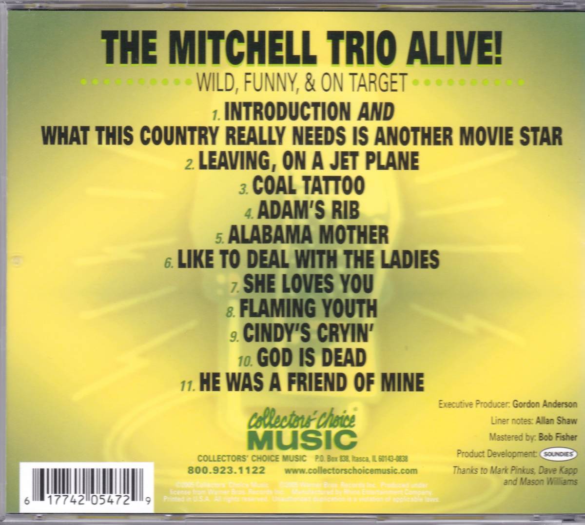 *THE MITCHELL TRIO/Alive*67 год departure таблица. John *tenva-... сделал Trio. ценный . жить запись . делать большой название запись!* мир первый CD.& очень редкий * снят с производства *