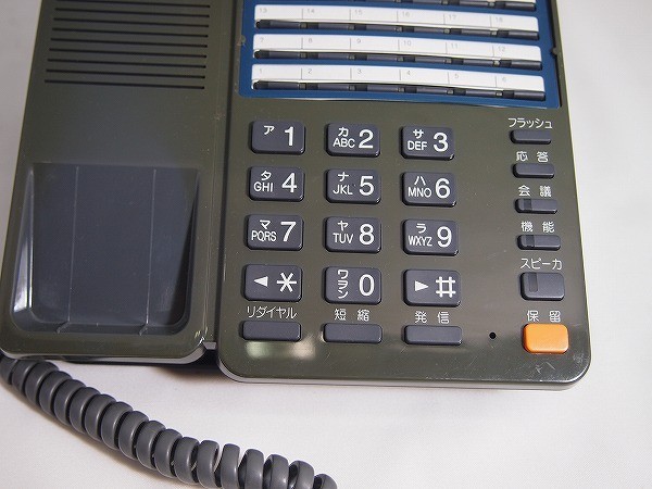 タムラ（Tamra）製　TD230(Ｋ)電話機　中古品　MT200bm主装置などに接続できます　[TM1256]_画像3