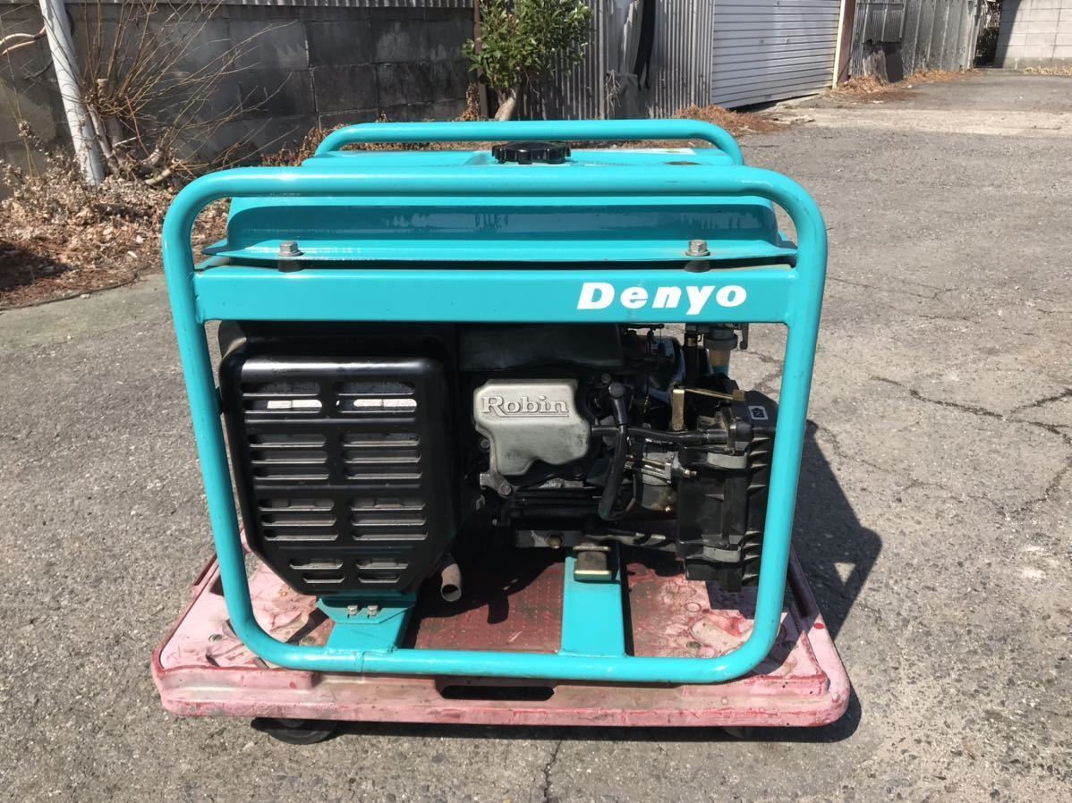 Denyo GA-2600TN 始動発電 キャブ洗浄済み デンヨー 発電機 2.6kVA 60Hz Robinエンジン_画像8