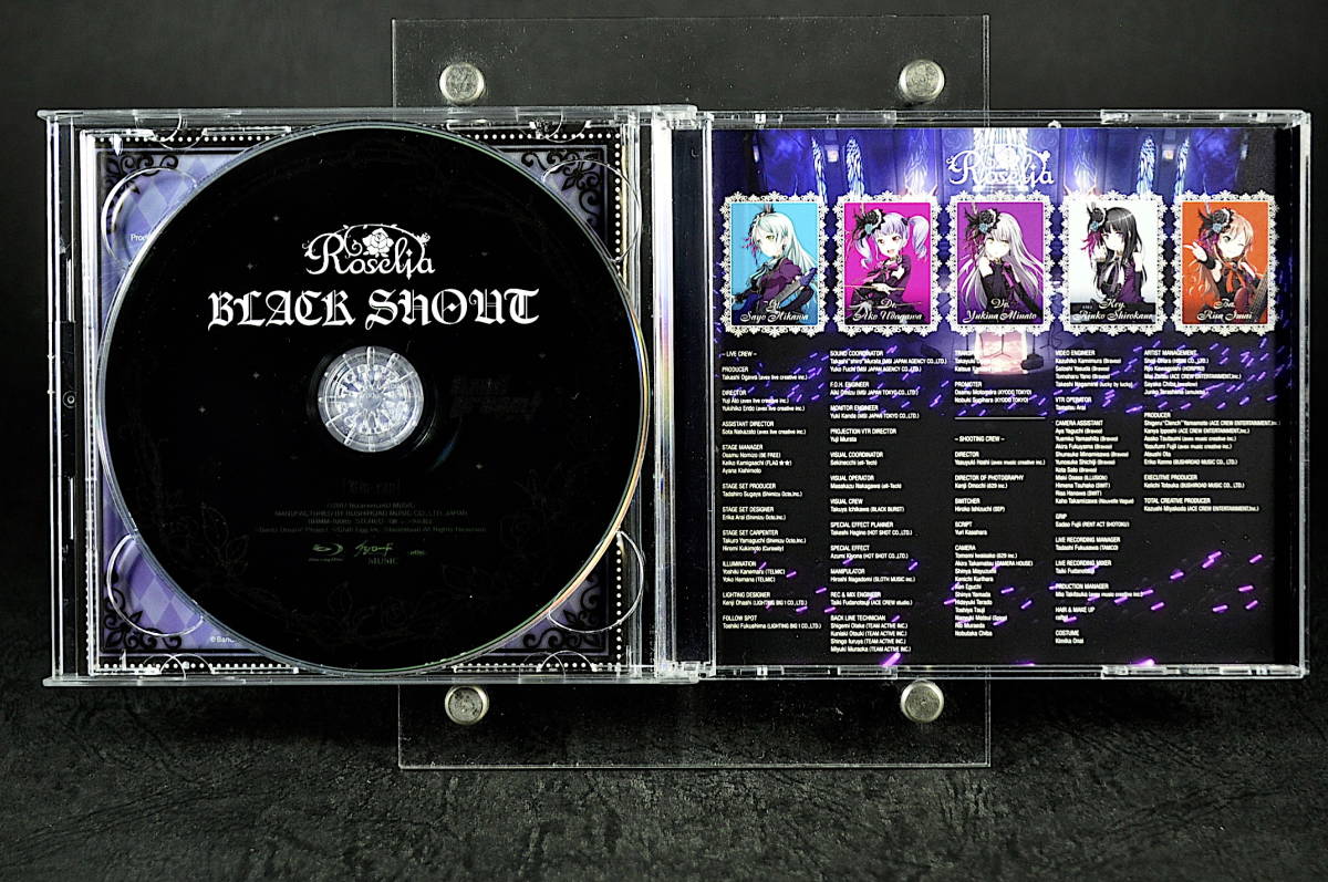 CD+Blu-ray obi, стикер имеется ограничение запись Roselia BLACK SHOUT прекрасный товар б/у rose задний черный автомобиль uto частота li! девушки частота вечеринка!