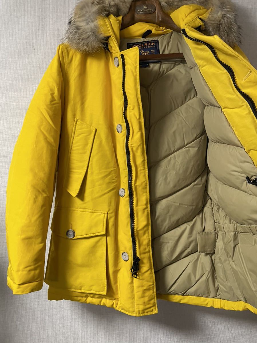 新品未使用 ウールリッチ アークティックパーカー ダウンジャケット イエロー Lサイズ WOOLRICH ARCTIC PARKA ML 