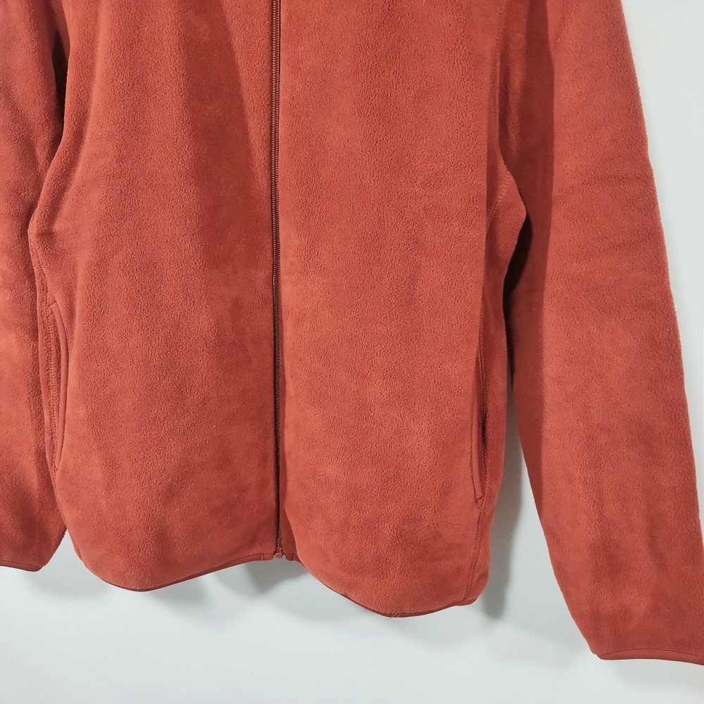 美品 ユニクロ UNIQLO フリースフルジップジャケット ジャンパー ブルゾン アウター 341-440592 M ダークオレンジ メンズ レディース /AZ