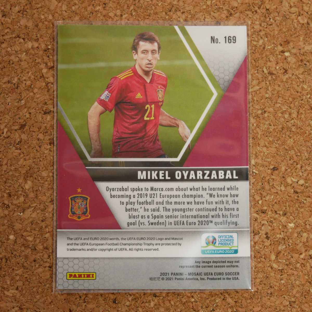 panini mosaic soccer Mikel OYARZABAL パニーニモザイクサッカー ミケルオヤルサバル スペイン レアルソシエダ soccer_画像2