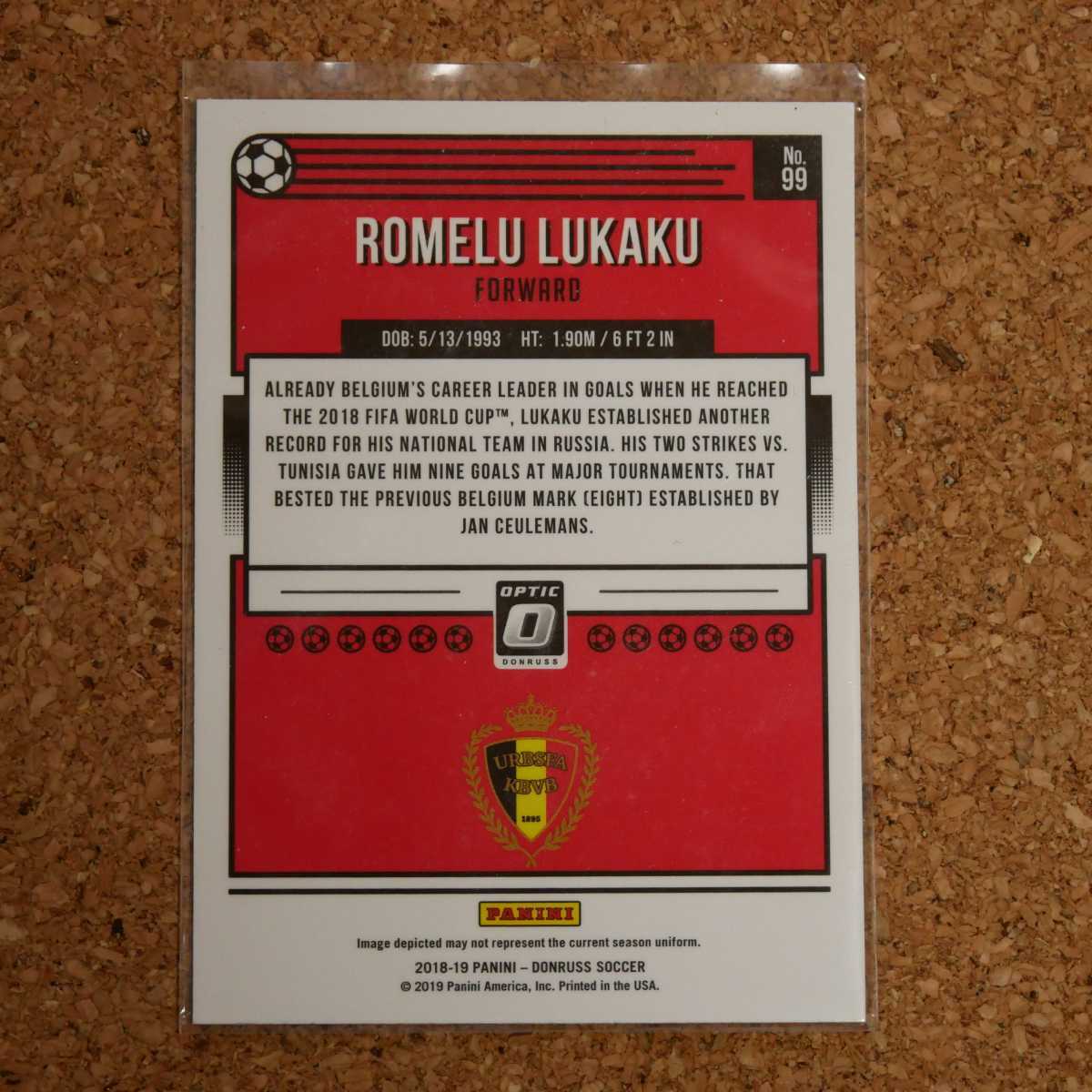 panini donruss soccer optic Romelu Lukaku パニーニドンラスサッカーオプティック ロメルルカク ベルギー チェルシー soccer_画像2