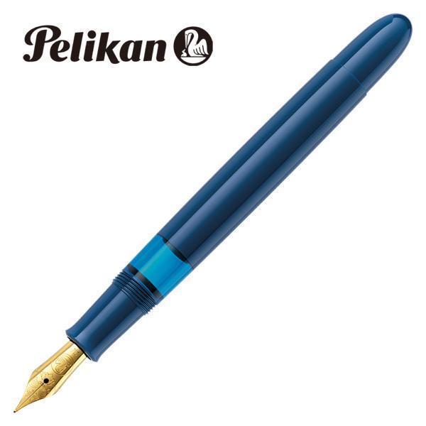 数々の賞を受賞 送料無料 ペリカン万年筆 M120 アイコニック ブルー EF ペリカン