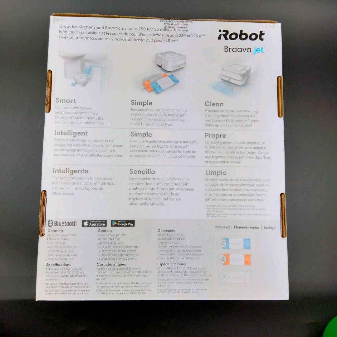 【１円スタート】【新品】床拭きお掃除ロボット iRobot アイロボット フラーハ シェット240_画像9