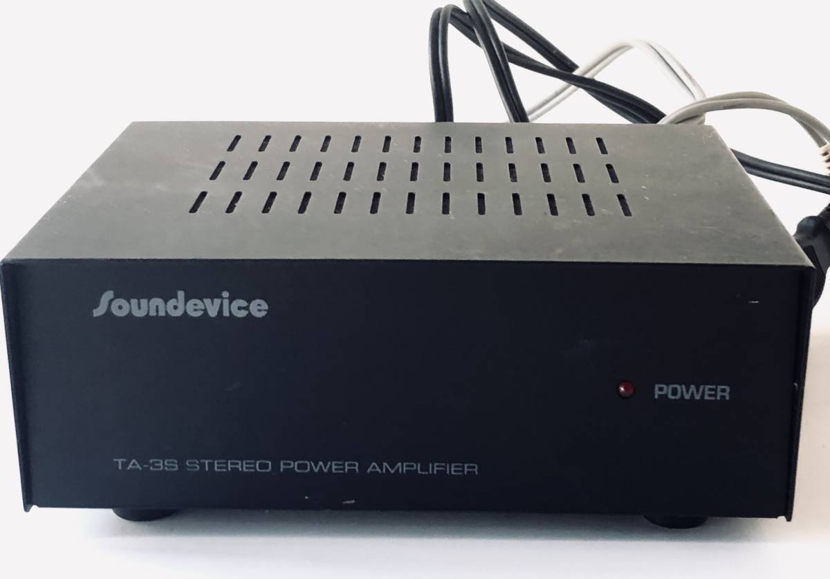 エミック　 Soundevice　 サウンデバイス　 小型 　ステレオパワーアンプ 　TA-3Sアンプ　通電確認済_画像1
