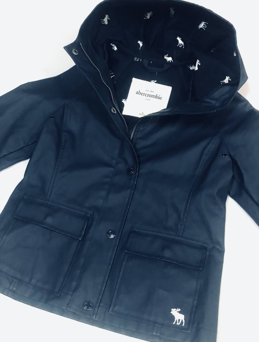 Abercrombie&Fitch（アバクロンビー・アンド・フィッチ)　アバクロ　レインウェア　ネイビー　サイズ　KIDS XL_画像1