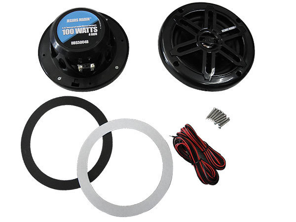  marine speaker 5.25 -inch 100 watt waterproof water-proof black 2 piece set DBS5004B domestic sending stock have jet ski boat etc. 