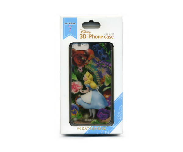 Disney ディズニー 3D iPhone8 iPhone7（4.7インチ）ケース 不思議な国のアリス k013 3Dホログラム 立体に見える_画像1