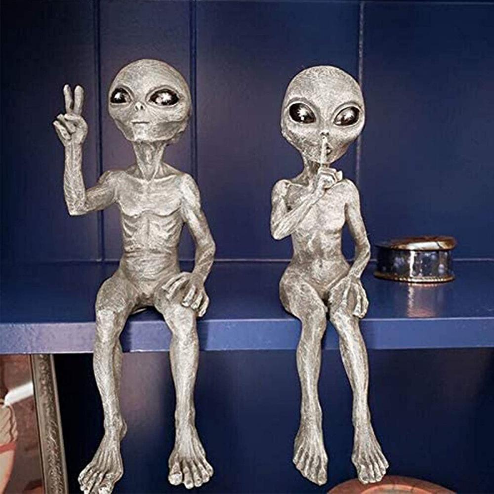 Yahoo!オークション - 宇宙人 人形 置物 男 女 2個セット UFO Yahoo!オークション - 宇宙人 人形 置物 男 女 2個セット UFO