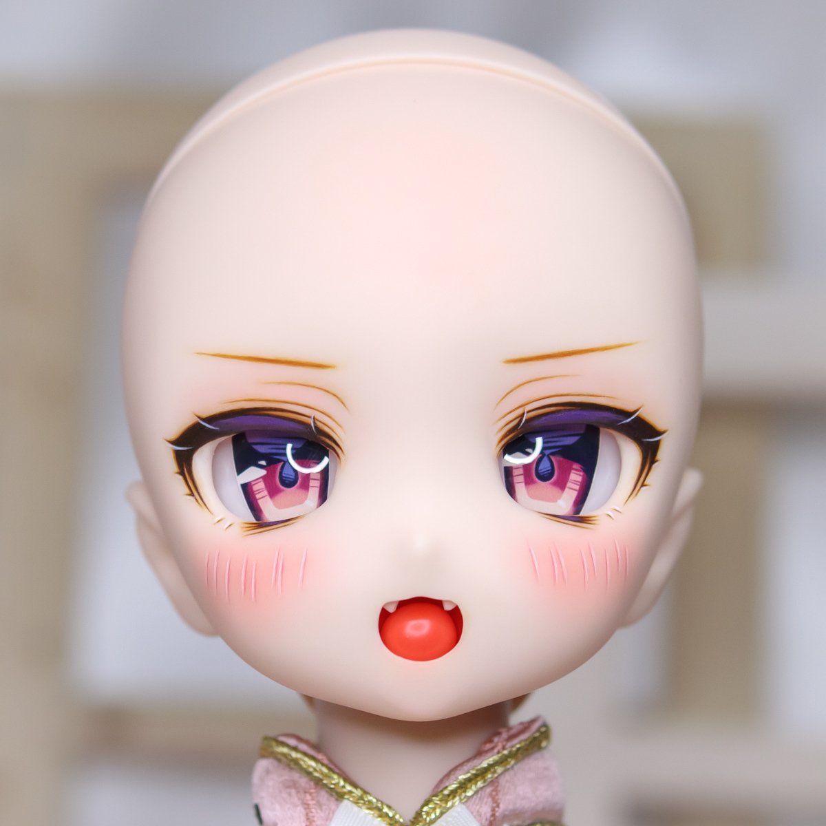 りく》DDH-01 SW肌 カスタムヘッド+おまけアイ4組※ソフビ盛り・難あり