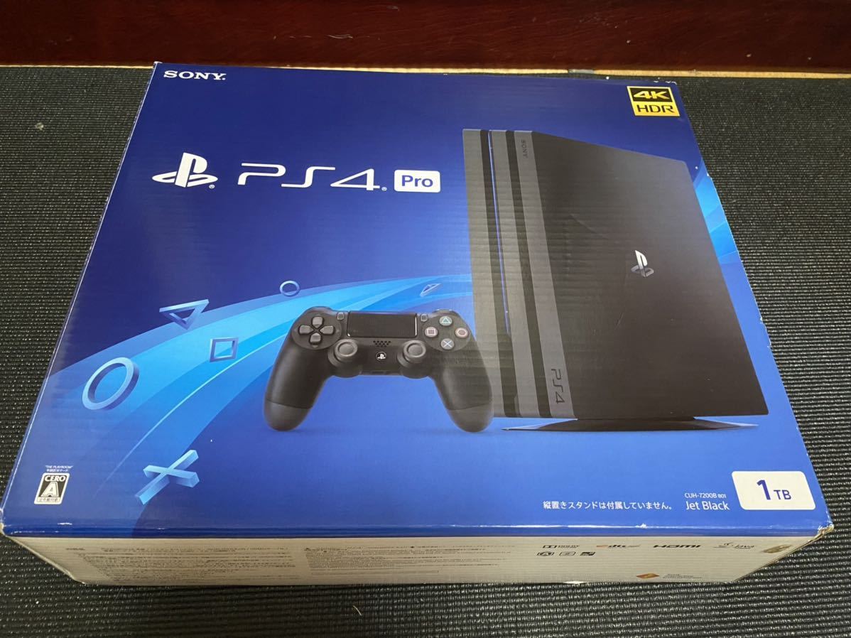 PS4 Pro 本体 ジェットブラック SSD換装256GB CUH-7200BB PlayStation4