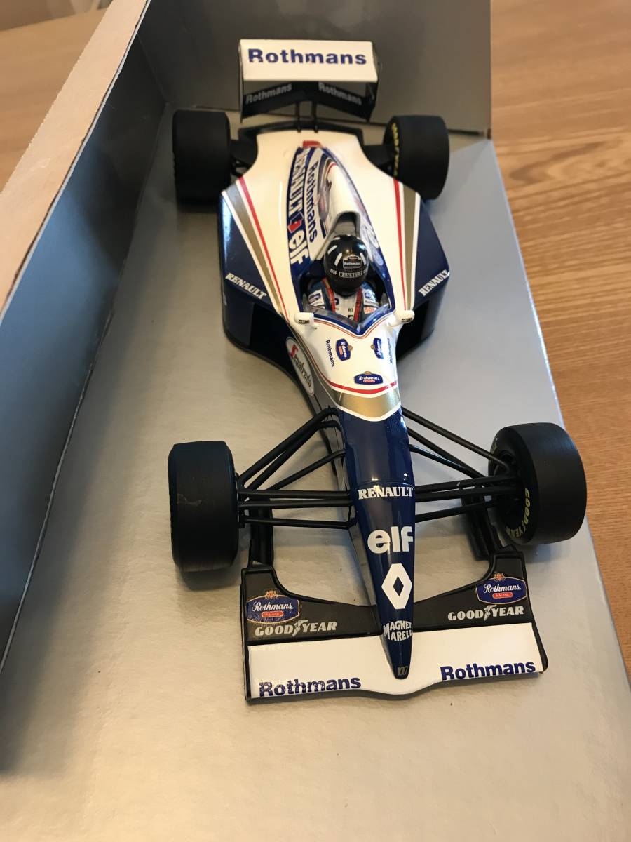 1/18 MINICHAMPS 【Rothmans】 ウィリアムズ・ルノー FW16 #0 D.ヒル ブラジルGP2位 1994_フロントノーズのカーナンバー0を張替え