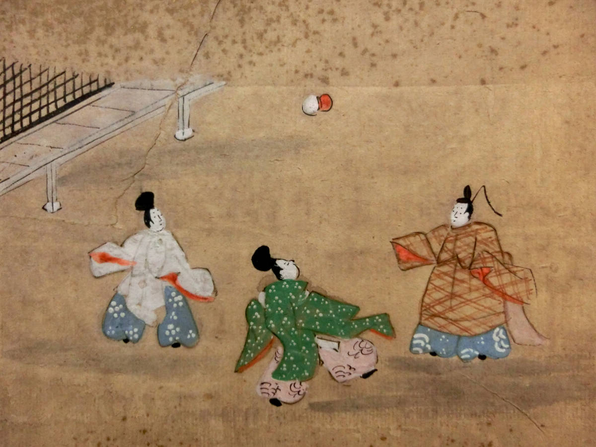 古画 大和絵 公家物語12幕◇江戸初期頃 肉筆 12葉一括 古画 大和絵 公家物語12幕◇江戸初期頃 肉筆 12葉一括