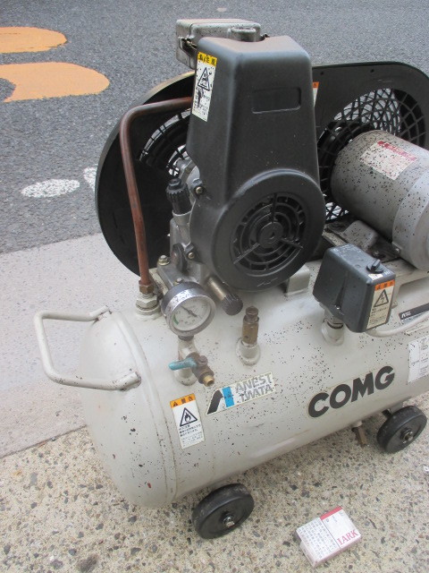 岩田 コンプレッサー AC100V 50Hz 1馬力 動作良 IWATA 岩田 コンプレッサー AC100V 50Hz 1馬力 動作良 IWATA