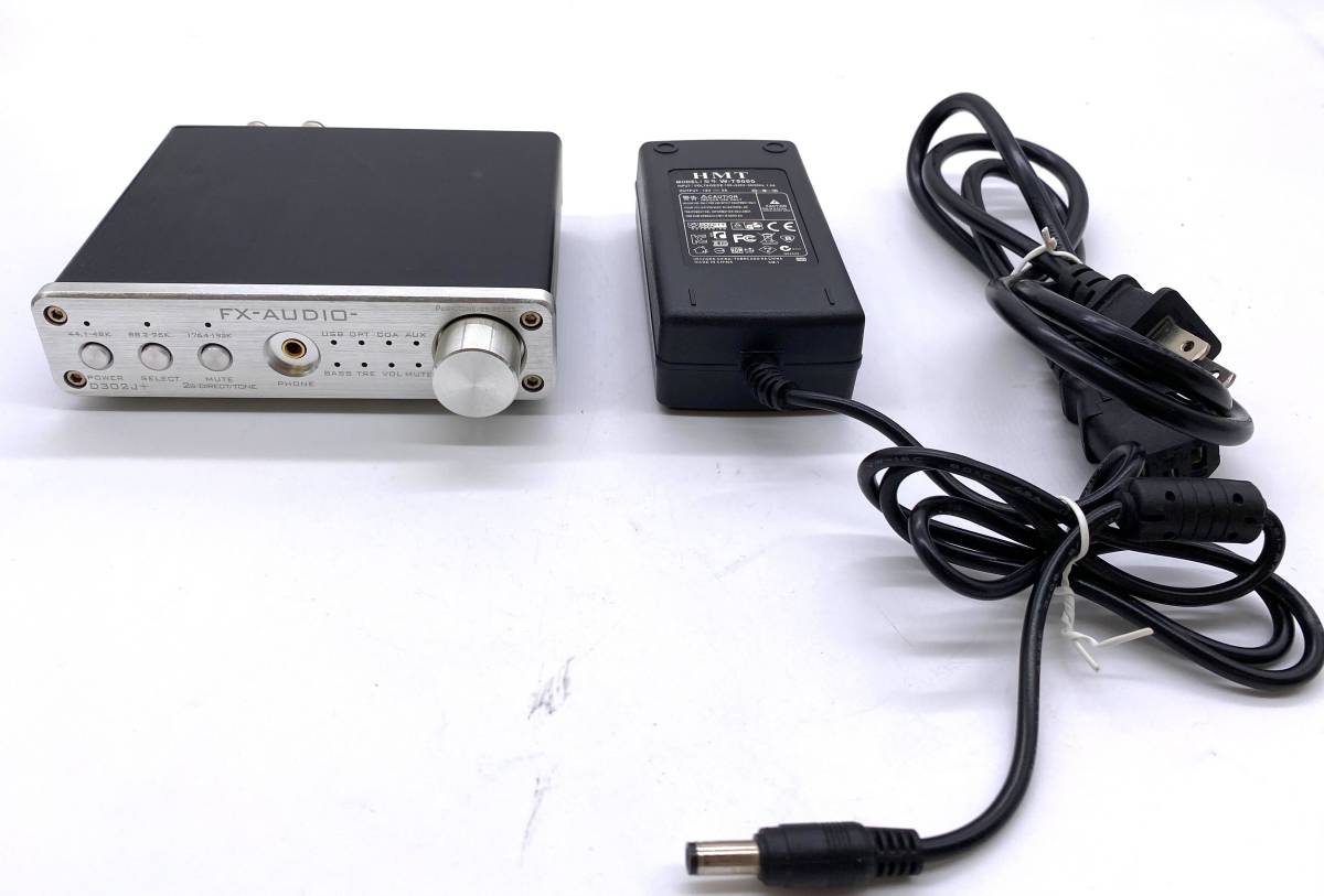 極美品 FX-AUDIO- D302J+ シルバー系 ハイレゾ対応デジタルアナログ4系統入力 フルデジタルアンプ USB 中古品 動作未確認  SAYY0322-9