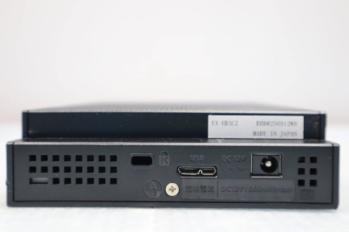 C8704 & I-O DATA 外付けハードディスク 3TB EX-HD3CZ HDD　 本体のみ_画像4