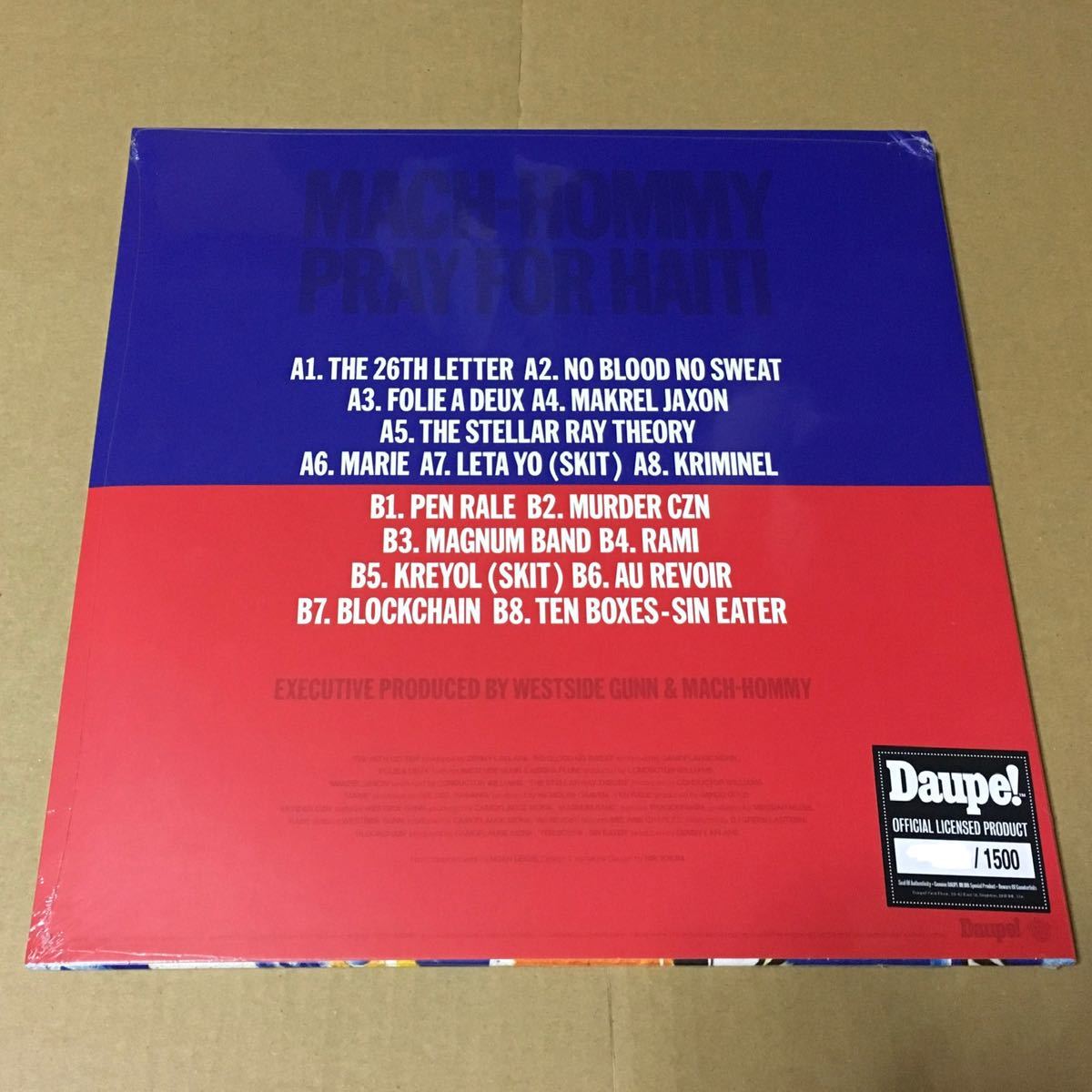 MACH-HOMMY Pray For Haiti Mach Hommy Daupe! WESTSIDE GUNN 新品