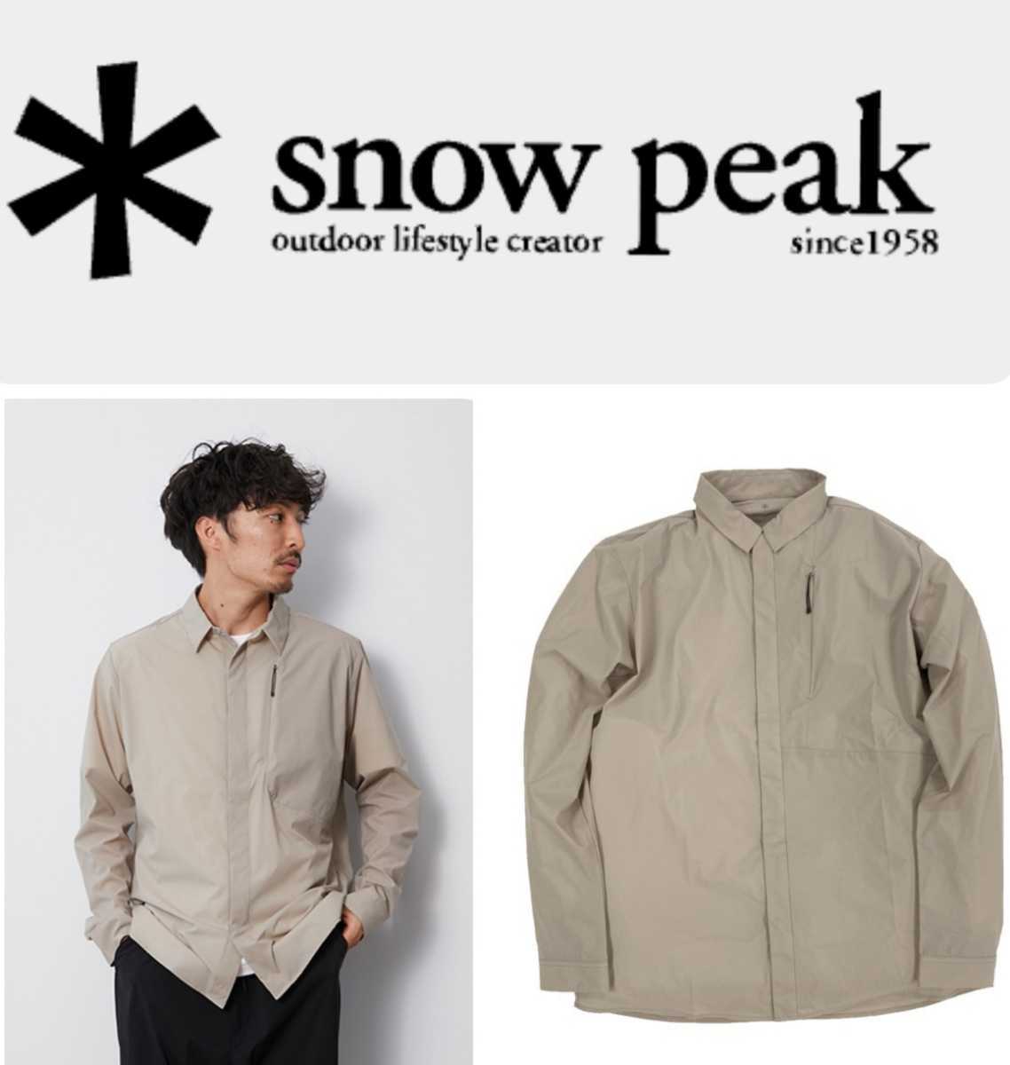 新品国内正規 JOURNAL STANDARD×SNOW PEAK DWR Light Shirts ジャーナルスタンダード×スノーピーク ライト シャツ_画像1