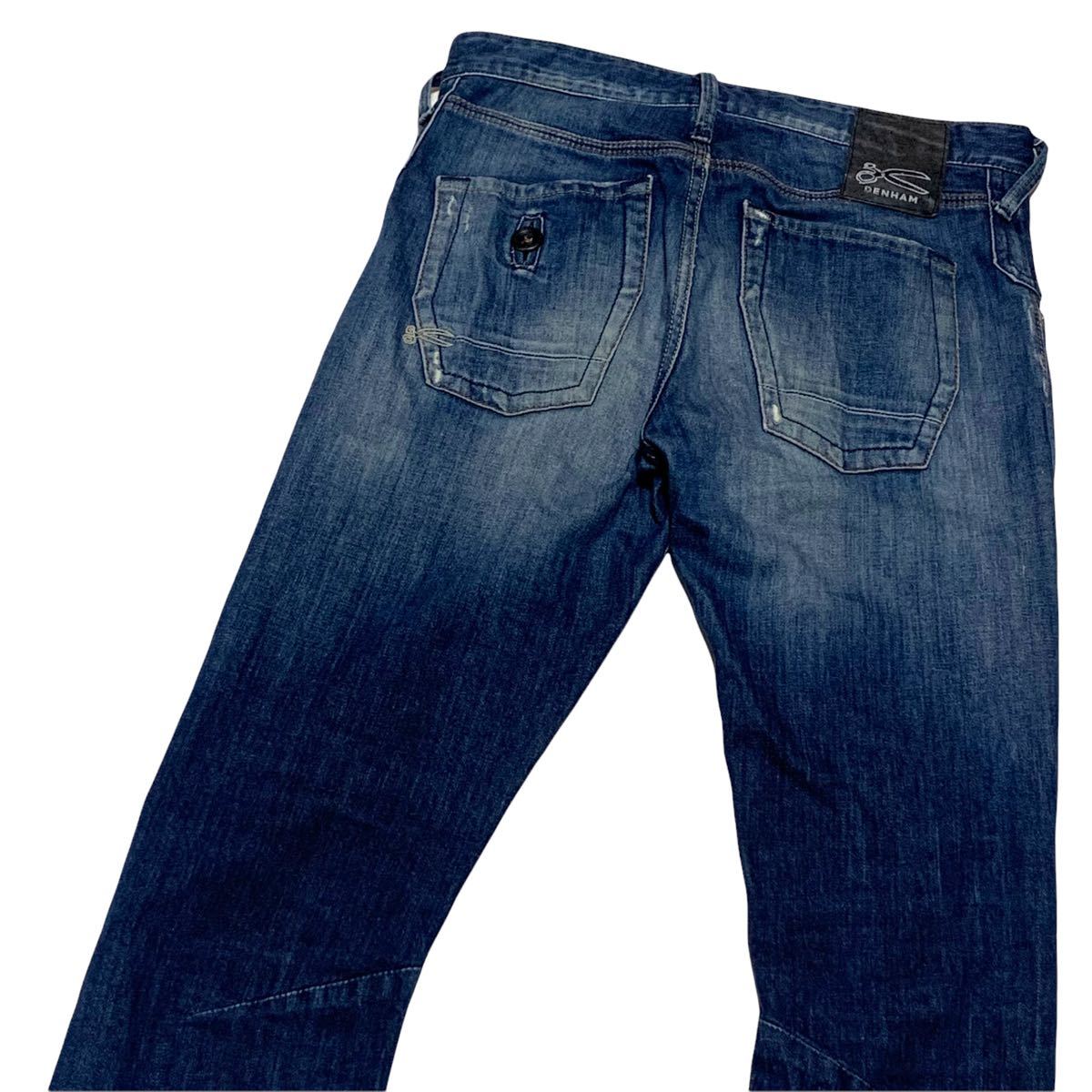 DENHAM デンハム SKIN SLIM FIT W28 ウエスト76cm Sサイズ ストレッチ