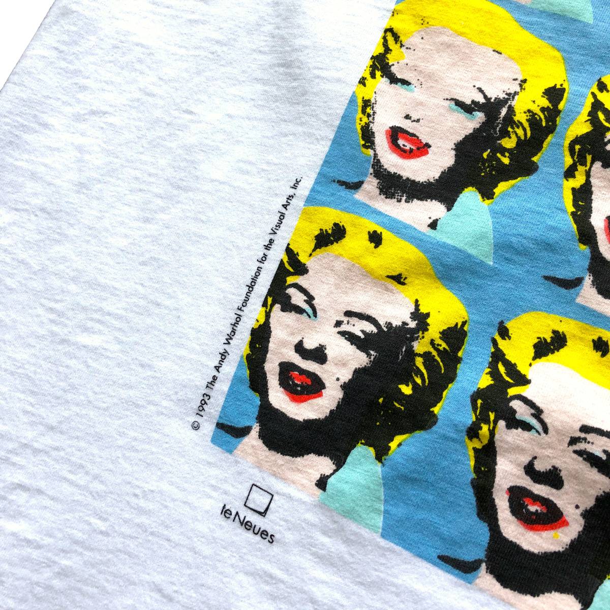 【Vintage】Andy Warhol Tシャツ Marilyn Monroe アンディー・ウォーホル マリリン・モンロー MADE IN USA シルクスクリーン JERZEES_画像3