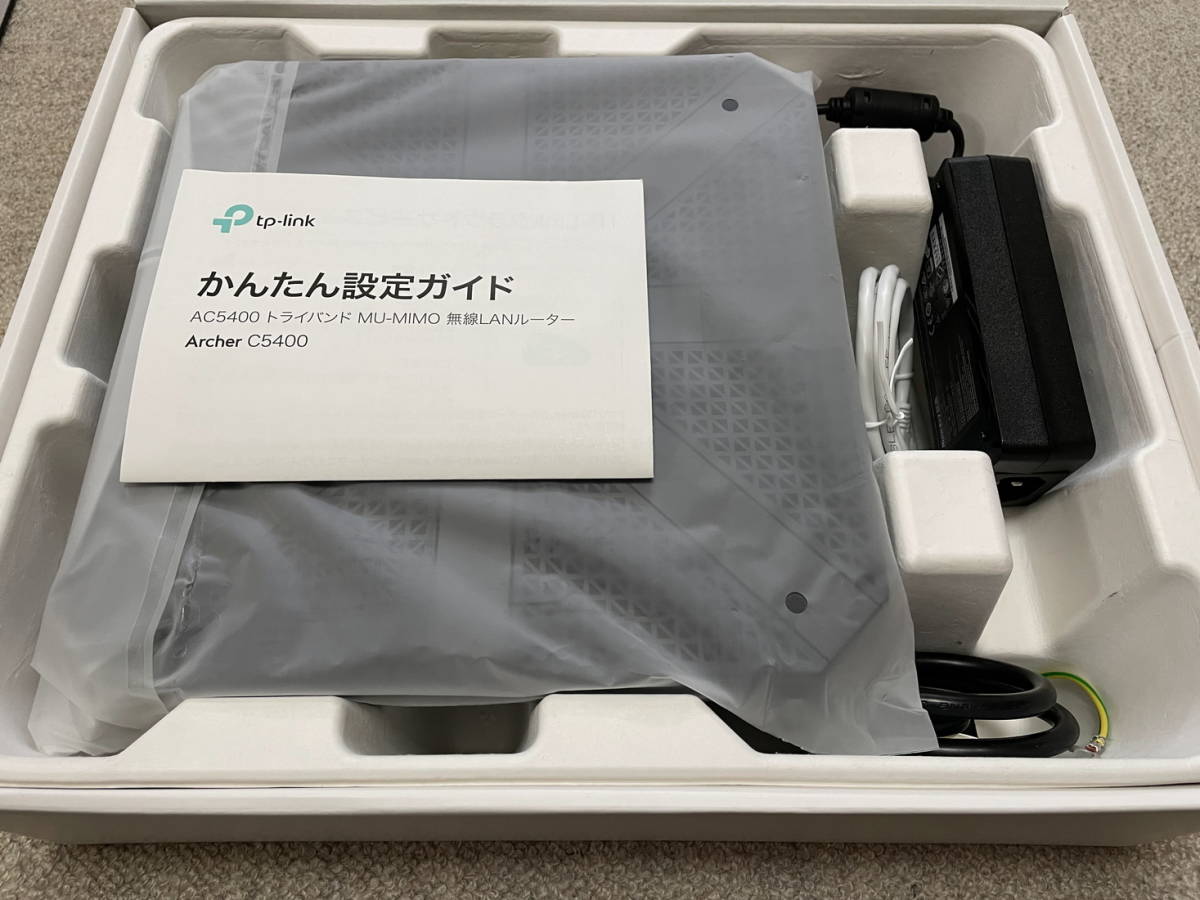 【匿名・送料無料】美品 TP-Link WiFi 無線LAN ルーター Archer C5400 11ac (AC5400) 箱・説明書 その他付属品付き