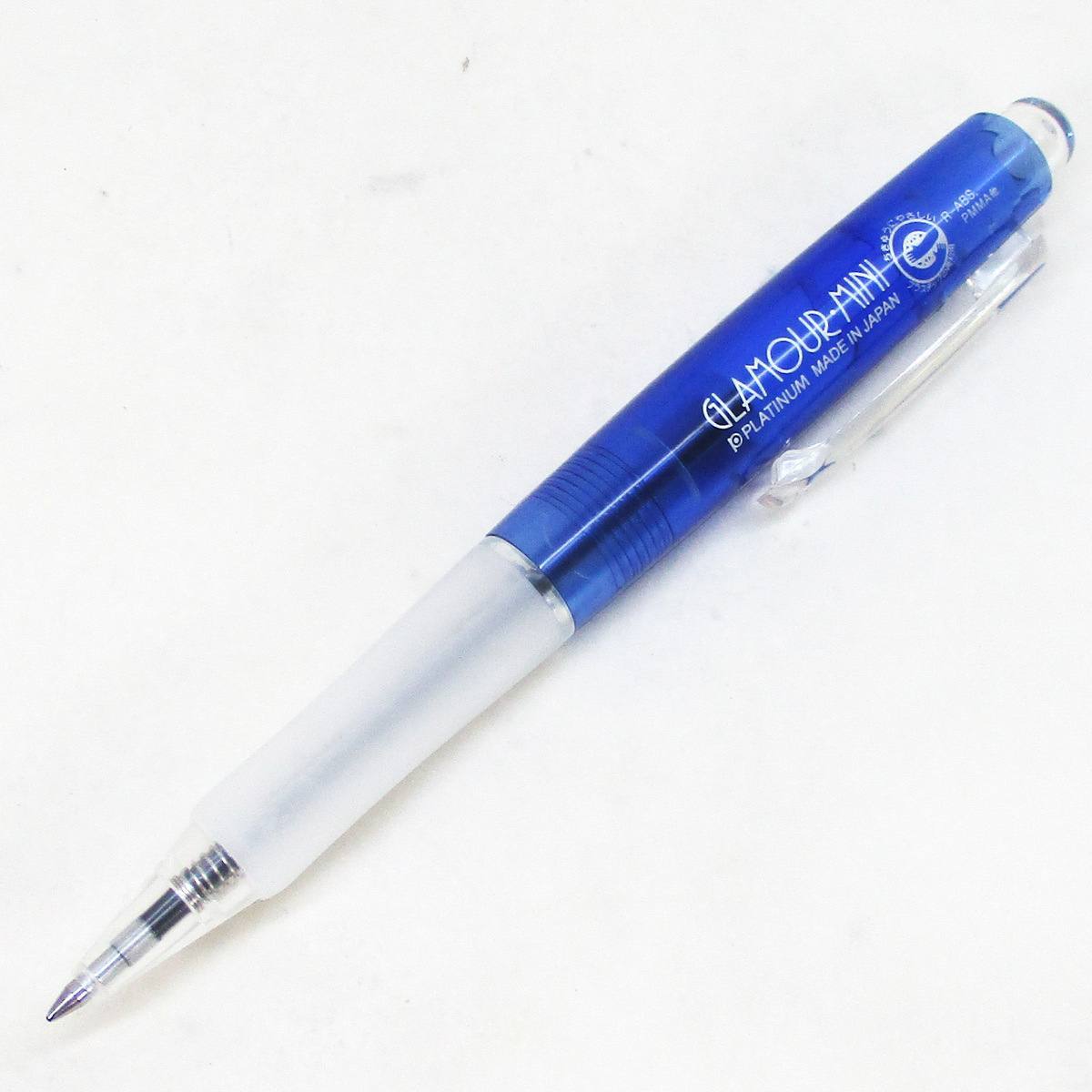 同梱可能 プラチナ万年筆 油性ボールペン 0.7mm インク黒 BGMQ-100 日本製 #59 クリアブルーｘ１本