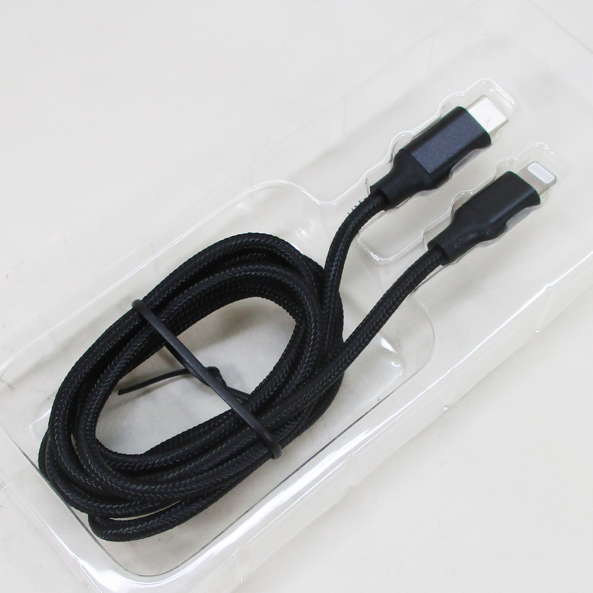 送料無料 ライトニングケーブル 1メートル Apple公式認定品 USB Type-C to Lightning 美和蔵 ブラック MCA-LC100K/0522ｘ２本セット/卸_画像8
