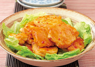  including in a package possibility chicken breast meat taste .mayo sauce 2 portion Japan meal ./6770x3 sack set /.