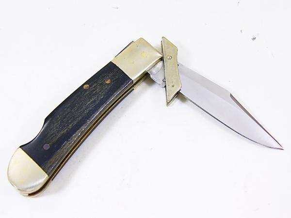 送料無料メール便 フォールディングナイフ KW-154 ブラックウッドハンドル K-WORLD Knife Company_画像5