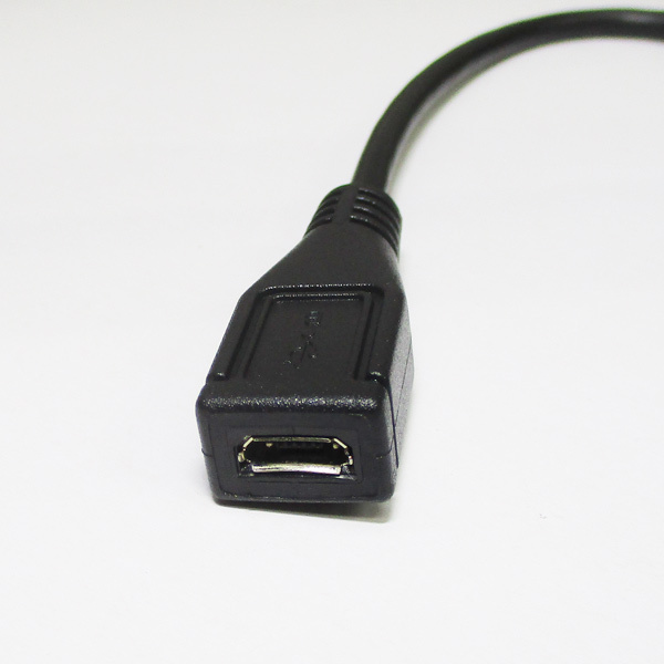 送料無料メール便 変換ケーブル USB mini(オス)-micro(メス)(フル結線/20ｃｍ)USBM5A/MCB20F 変換名人/4571284887480_画像3