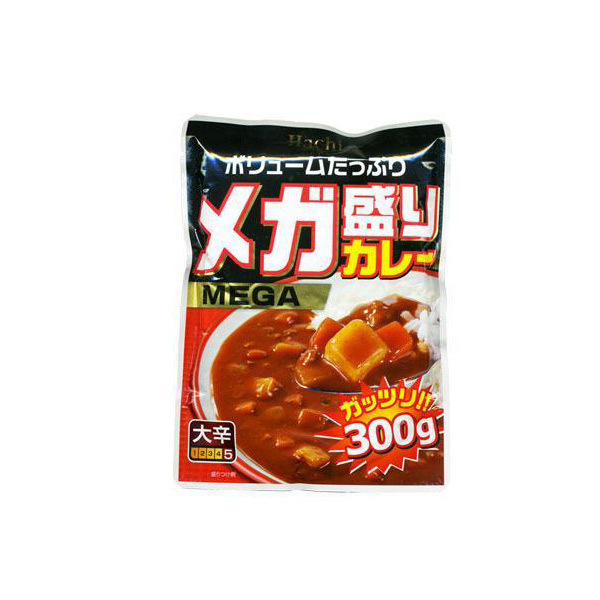 同梱可能 レトルトカレー　メガ盛り　大辛３００ｇｘ２０食セット　ハチ食品_画像3