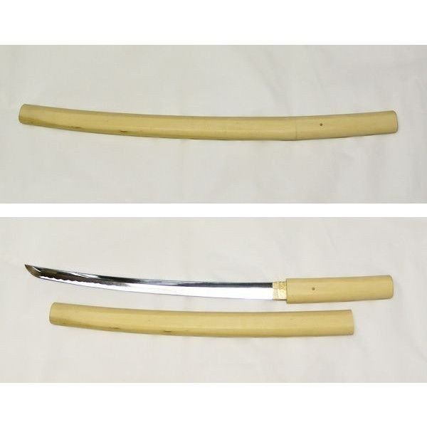 模造刀 日本製 美術刀剣 日本刀 白鞘/小刀_画像4