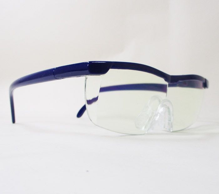 同梱可能 メガネ型ルーペ ブルーライトカット 1.6倍 ノンスリップ鼻パッド 眼鏡型ルーペ WJ-8069ｘ２本セット/卸_画像3