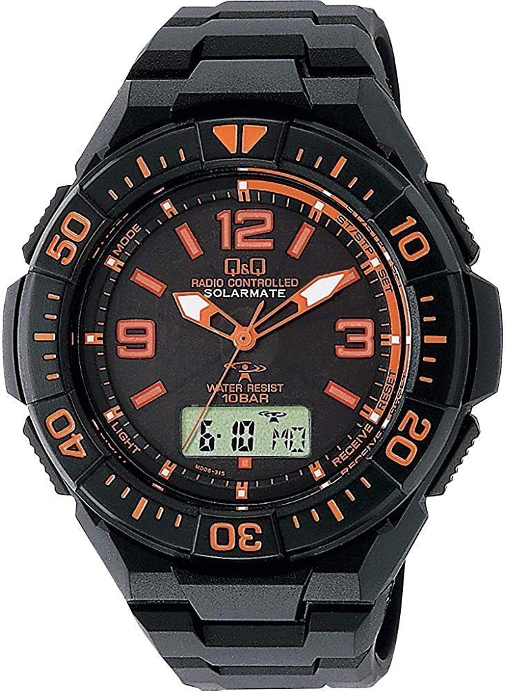 お見舞い 腕時計 同梱可能 シチズン オレンジ/3486 × ブラック MD06