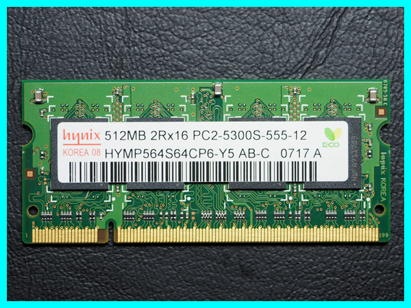 【保障できる】 品質は非常に良い hynix HYMP564S64CP6-Y5 AB-C PC2-5300S DDR2-667 SO-DIMM 512MB polarforthemasses.com polarforthemasses.com