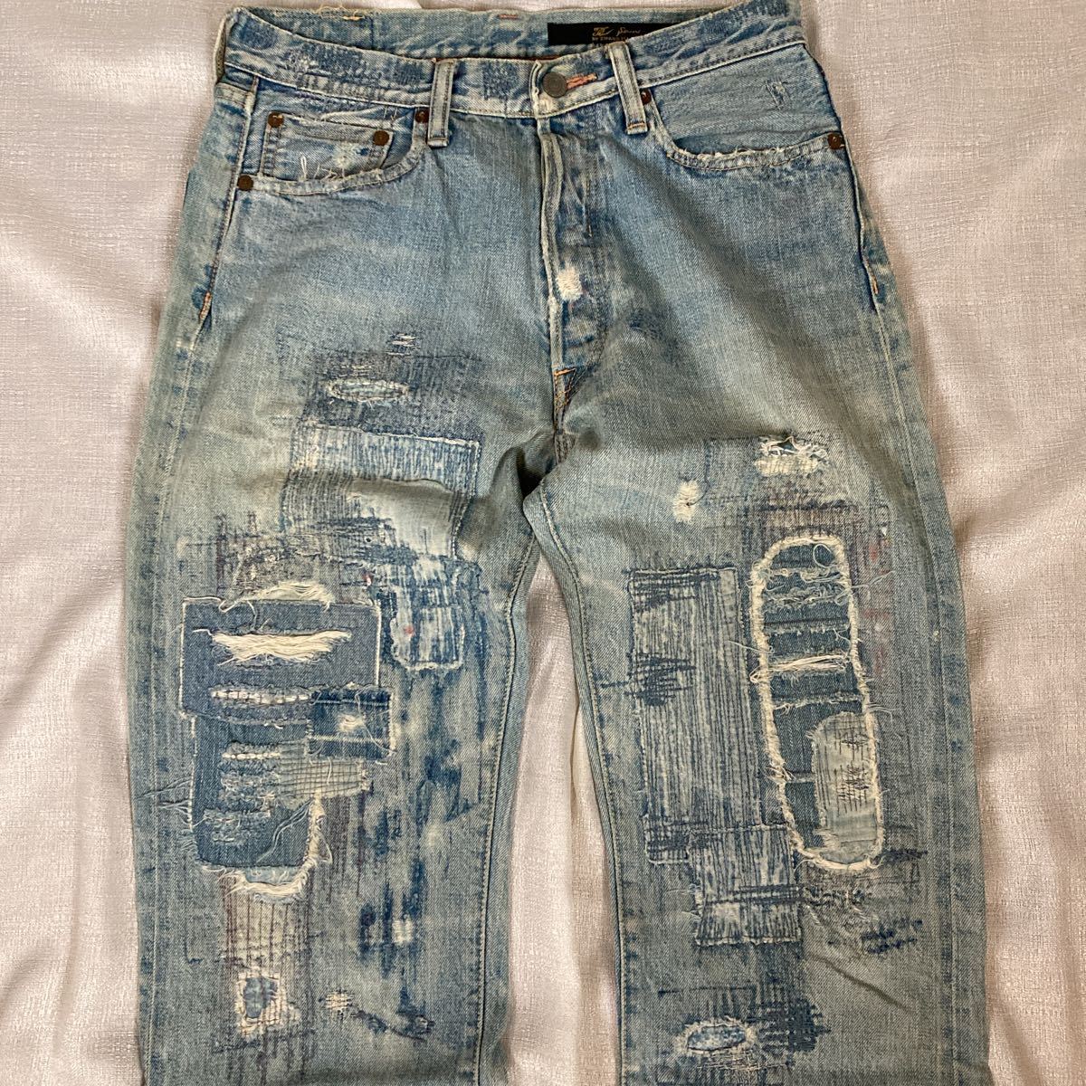 KAPITAL キャピタル パッチワーク ダメージ加工 デニム パンツ KAPITAL キャピタル パッチワーク ダメージ加工 デニム パンツ