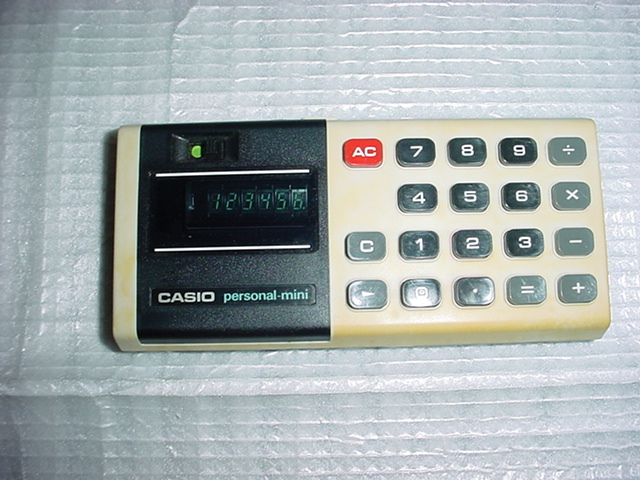 CASIO　Personal-mini　CM-606　電卓　電気店の長期展示品