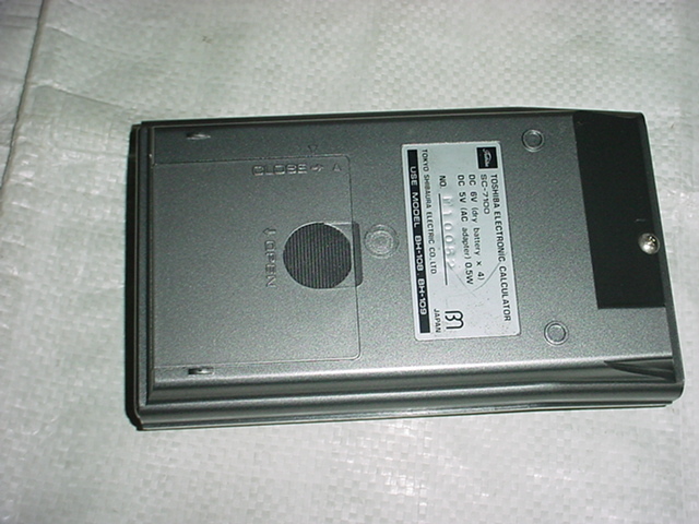 東芝　SC-7100電卓　電気店の長期展示品_画像7