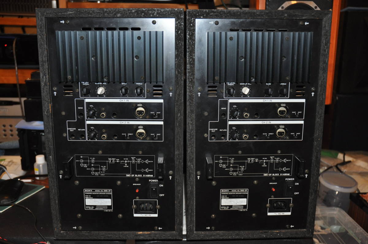 Yahoo!オークション - SONY SMS-2P パワード・モニタースピーカー Yahoo!オークション - SONY SMS-2P パワード・モニタースピーカー