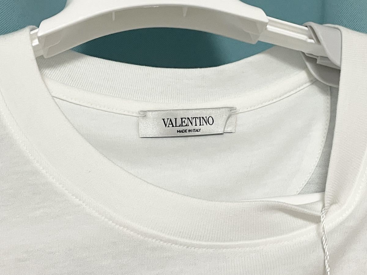 春新作の VALENTINO ヴァレンティノ Sサイズ ホワイト Tシャツ 