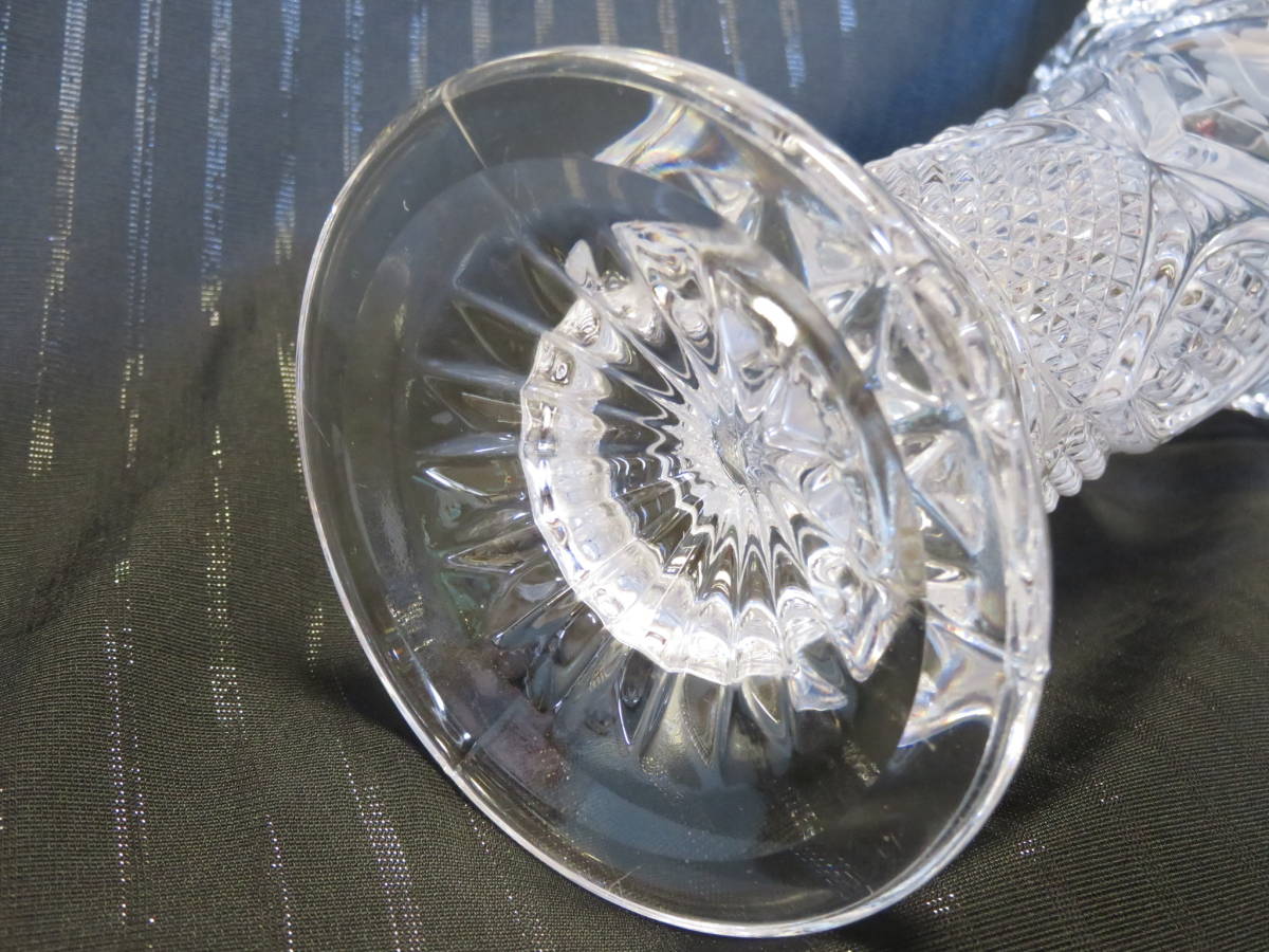 鮮やかな花瓶】美品 KAMEI CRYSTAL カメイガラス クリスタルガラス
