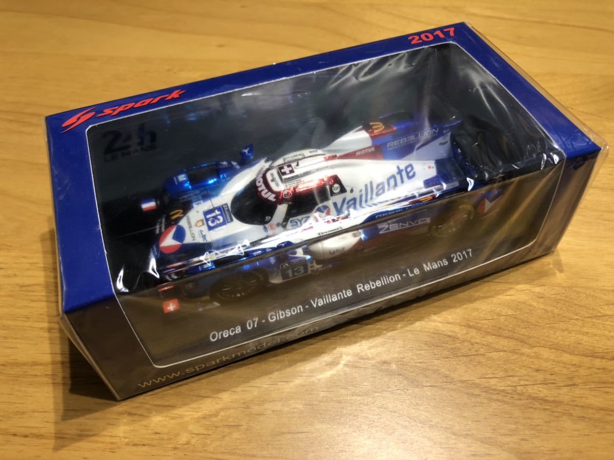 1/43 Spark model Oreca 07 - Gibson - Vaillante Rebellion No 1/43 Spark model Oreca 07 - Gibson - Vaillante Rebellion No