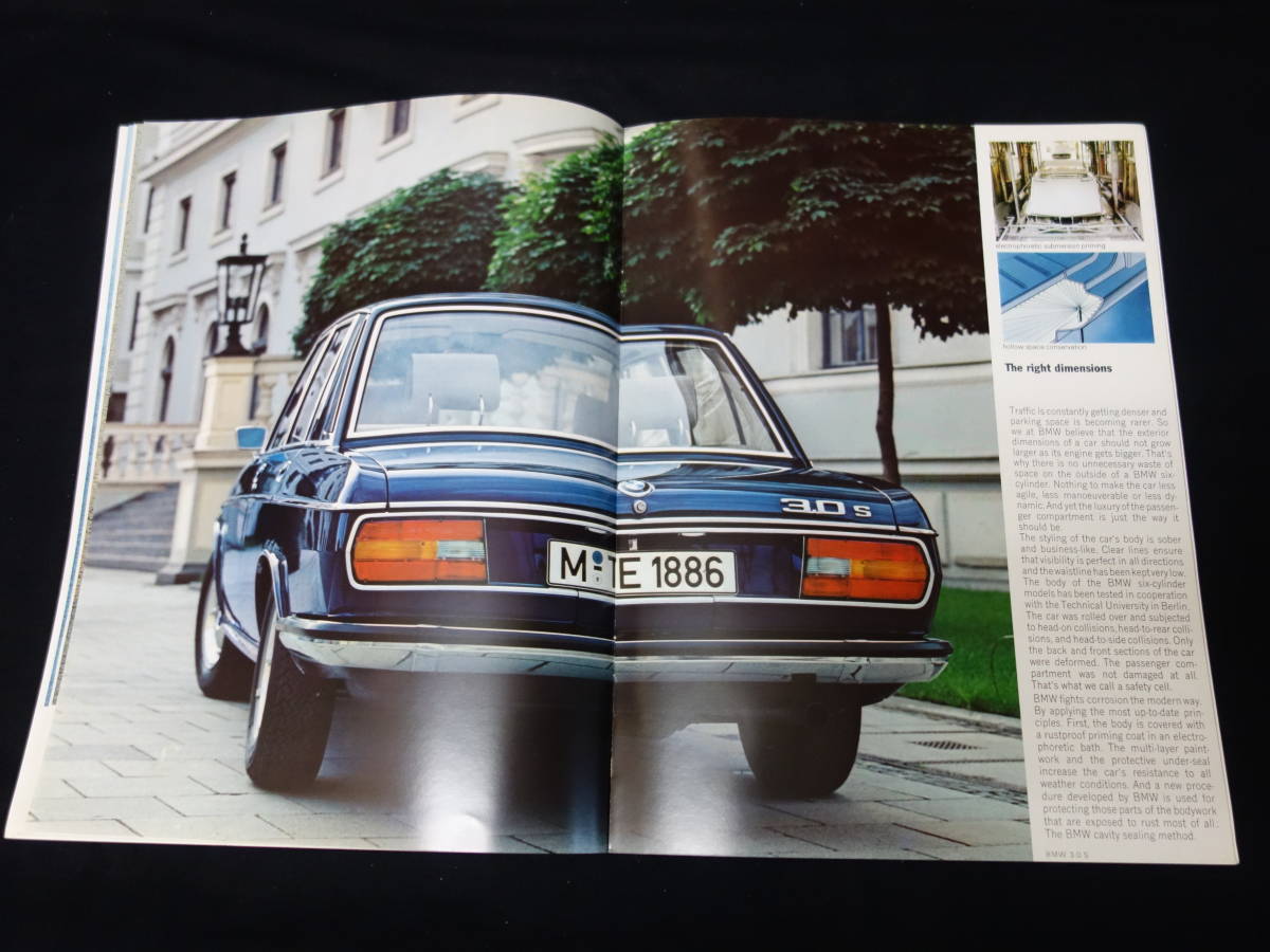 [1971 year ]BMW 2500 / 2800 / 3.0S / 3.0SI exclusive use main catalog / English version [ at that time thing ]