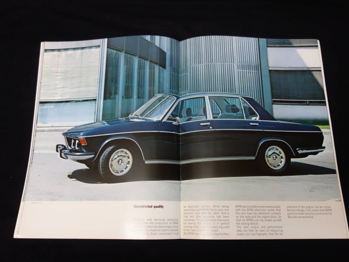 [1971 year ]BMW 2500 / 2800 / 3.0S / 3.0SI exclusive use main catalog / English version [ at that time thing ]