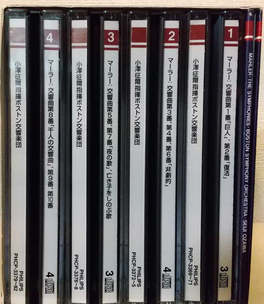 小澤征爾(指揮)ボストン交響楽団「マーラー、交響曲全集」国内盤CD
