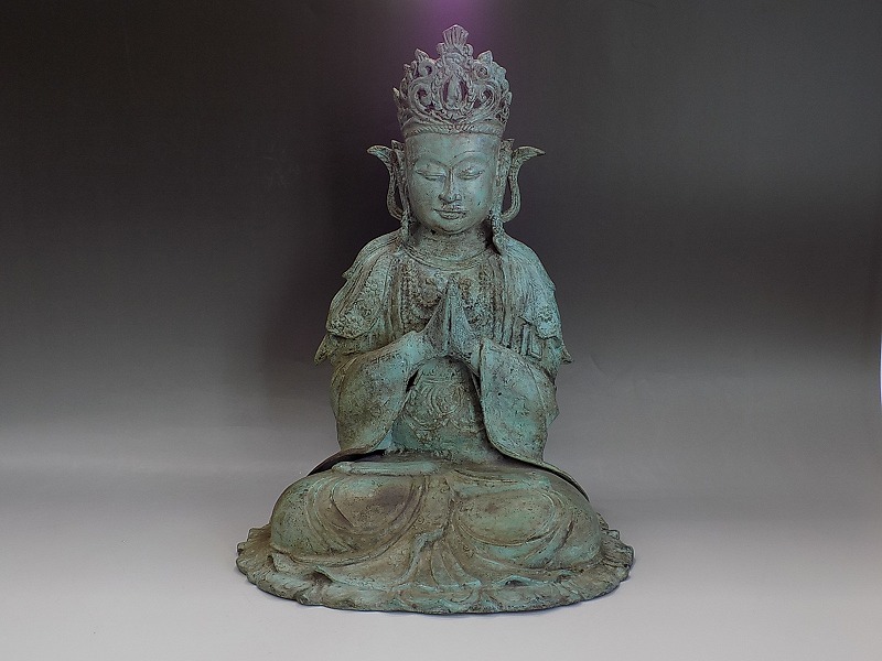 完成品 古銅 青銅 明代 時代物 中国美術 b303 中国仏像 仏教美術 古