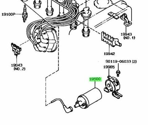 【6ヶ月保証】トヨタ クレスタ GX61 GX71 GX81 MX61 イグニッションコイル ASSY 90919-02113 プラチナプラグセット_画像2